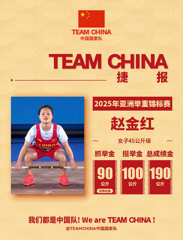 中国队在举重比赛中创造新纪录 中国队在举重比赛中创造新纪录